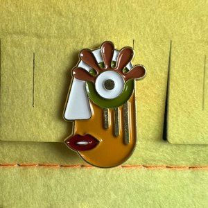 Funky Face Pin